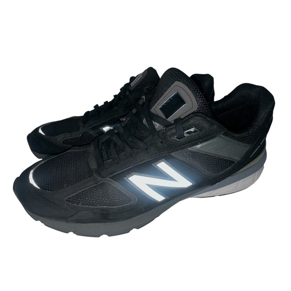 New Balance 990v5 M990BK5 Mens Size 13D Made In USA Black Suede Shoes - Picture 1 of 9